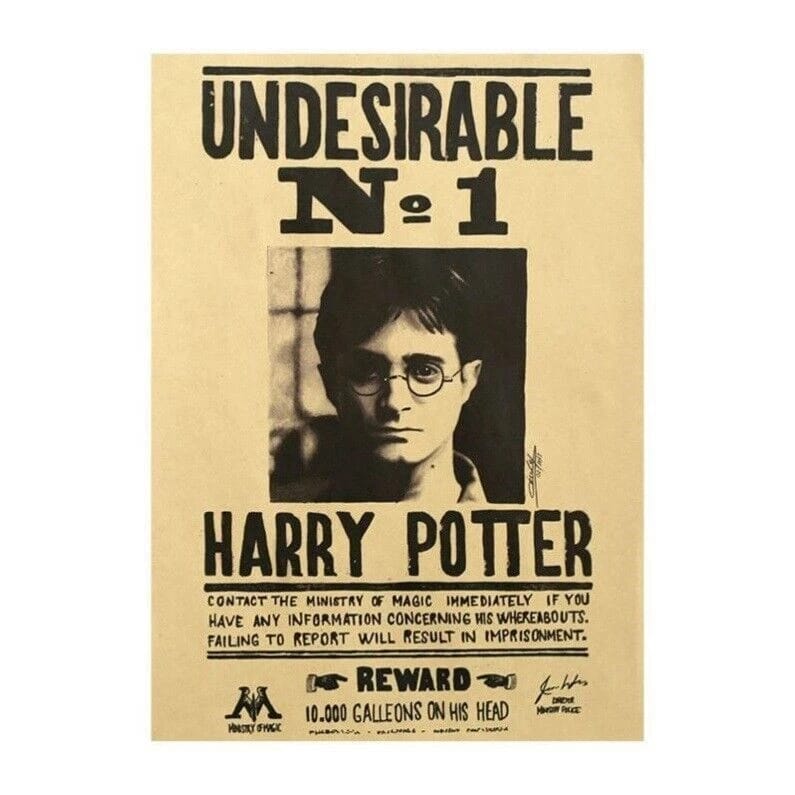 Harry Potter Wanted 3D Poster