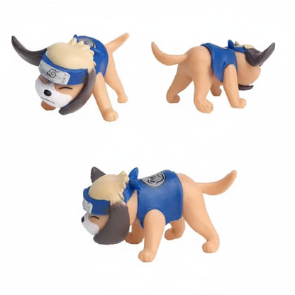 Naruto Kakashi With Dogs Set of 9 Figures
