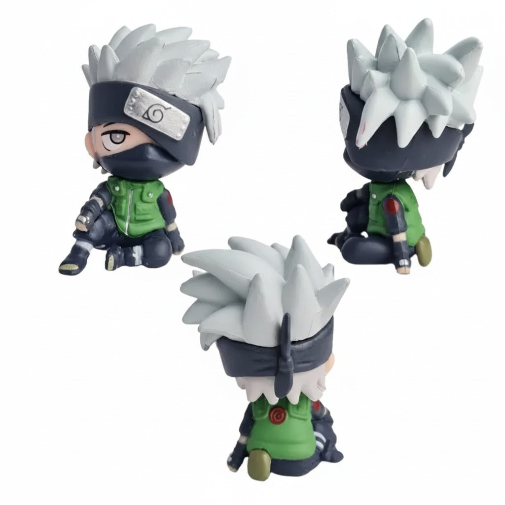 Naruto Kakashi With Dogs Set of 9 Figures