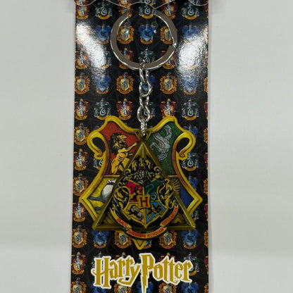 Harry Potter Hogwarts Crest Rotating Metal Keychain