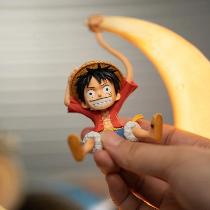 One Piece Monkey D' Luffy Moon Night Lamp - 20 cm