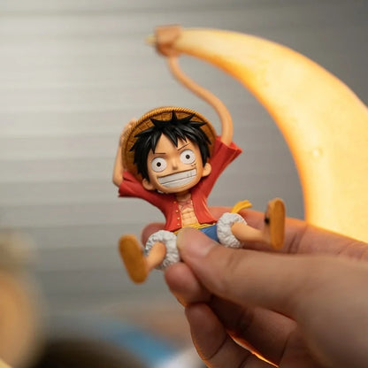 One Piece Monkey D' Luffy Moon Night Lamp - 20 cm