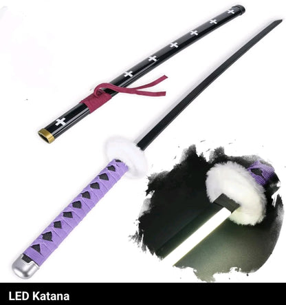 One Piece Trafalgar Law Purple LED Katana Sword With USB Cable (No COD Allowed On This Product) - Prepaid Orders Only