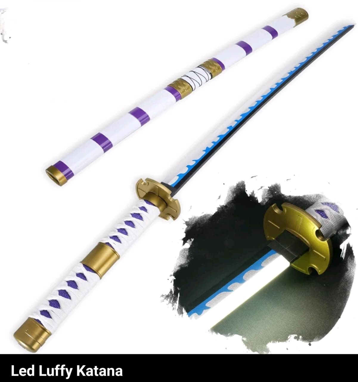 One Piece Monkey D' Luffy LED Katana Sword With USB Cable (No COD Allowed On This Product) - Prepaid Orders Only