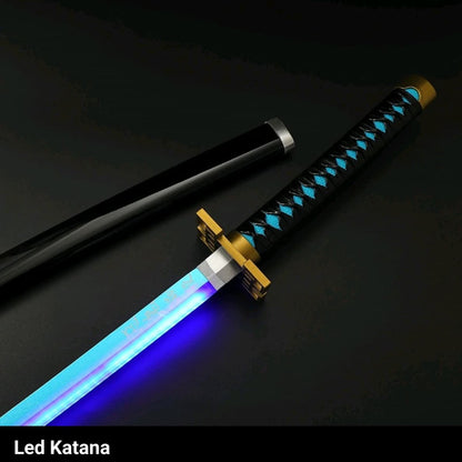 Demon Slayer Muichiro Tokito LED Katana Sword With USB Cable (No COD Allowed On This Product) - Prepaid Orders Only