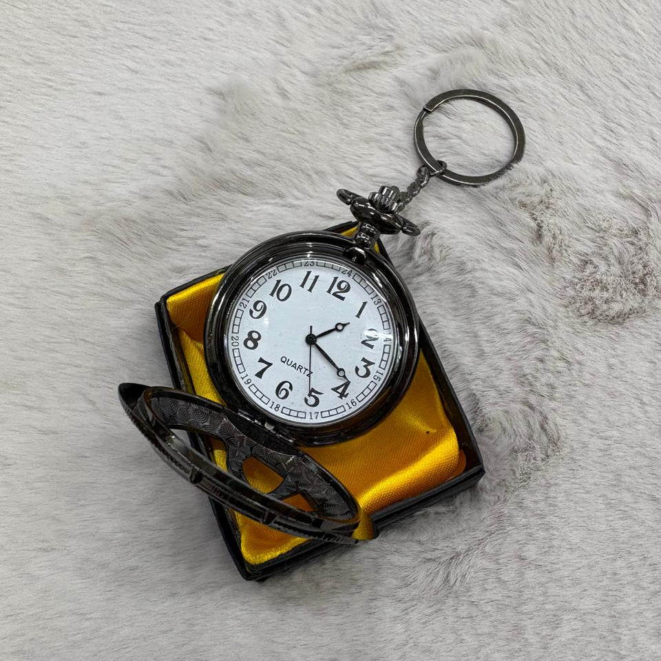 Doctor Strange Black Pocket Watch With Keychain