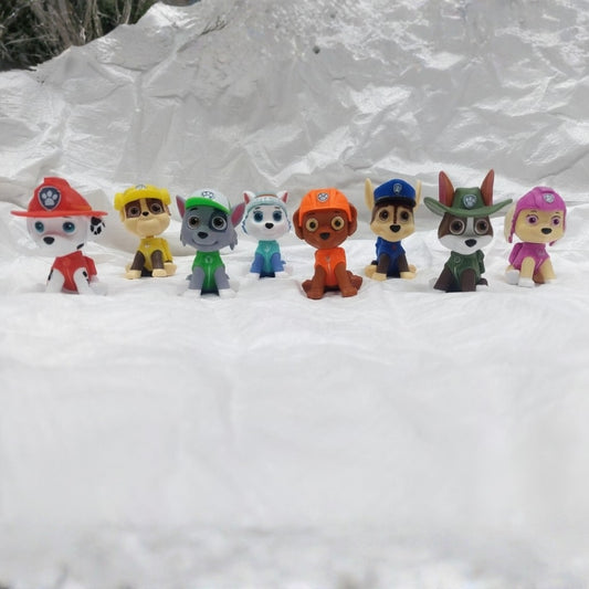 Paw Patrol Dog Figures (Set of 8)