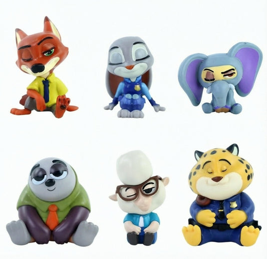 Cute Cartoon Figures (Set of 6)