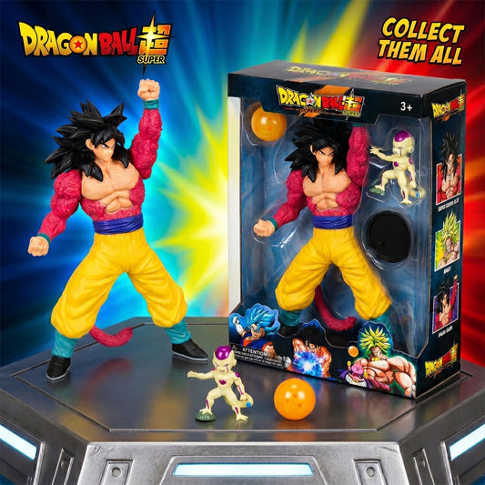 Super Saiyan 4 Goku Action Figure – Dragon Ball Heroes Collectible Figure Set