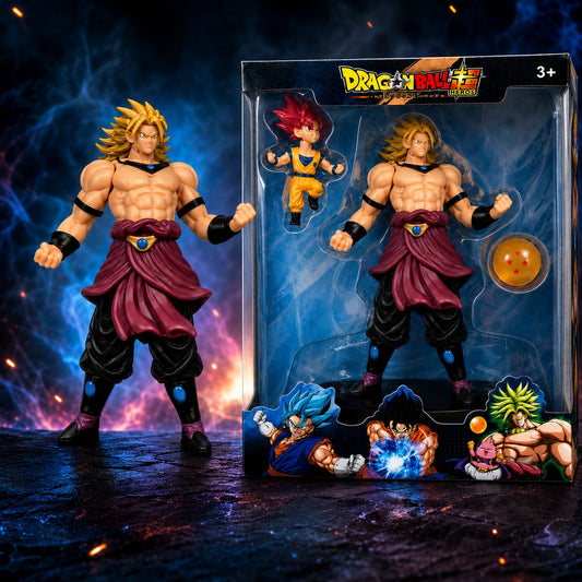 Legendary Super Saiyan Broly Action Figure – Dragon Ball Heroes Collectible Figure Set