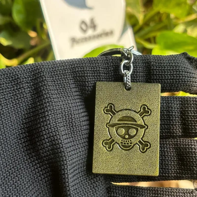 One Piece Wanted Metal Keychain