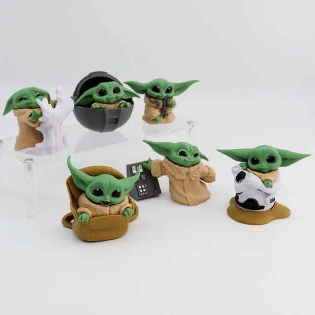 Baby Yoda Figures (Set of 6)