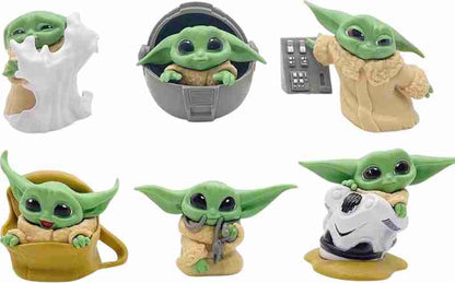 Baby Yoda Figures (Set of 6)