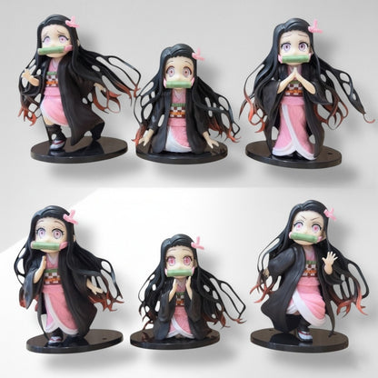 Demon Slayer Nezuko Figure Set of 6 - 10 cm