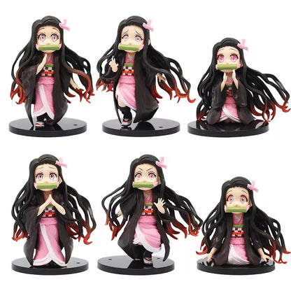 Demon Slayer Nezuko Figure Set of 6 - 10 cm