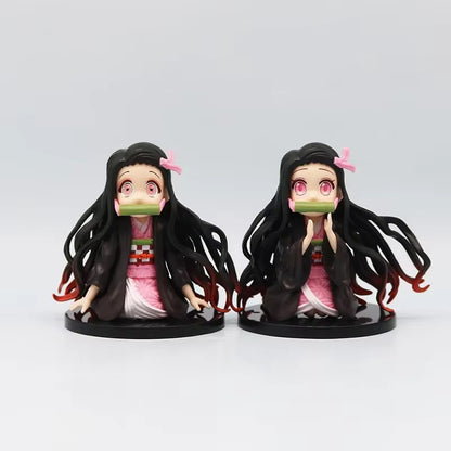 Demon Slayer Nezuko Figure Set of 6 - 10 cm