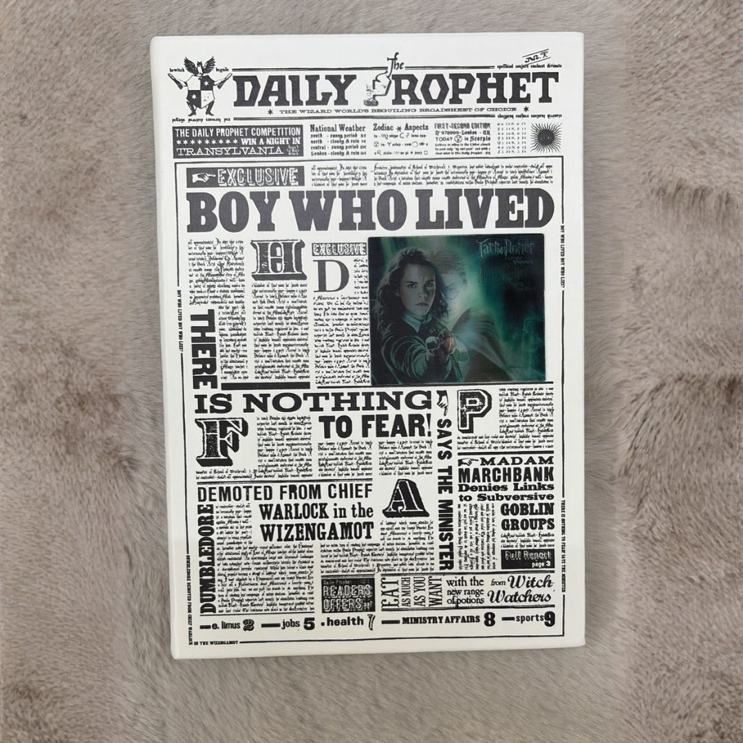 Harry Potter A5 Daily Prophet Boy Who Lived Picture Changing Notebook