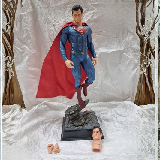 Superman Figure With Interchangeable Heads and Hands - 50 cm