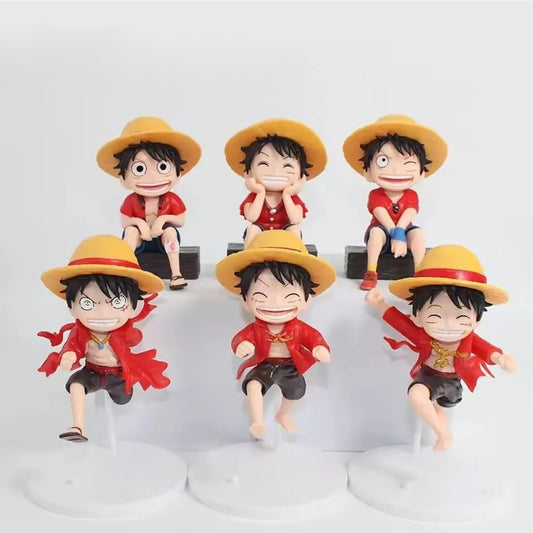 One Piece Monkey D' Luffy Figure Set of 6