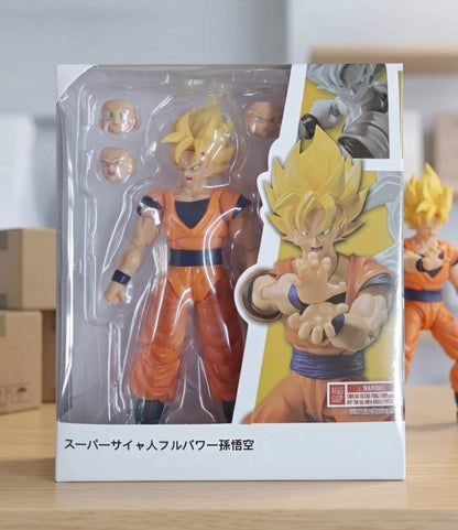 Dragon Ball Z Super Saiyan Son Goku Figure With Interchangeable Heads and Hands - 5.7 Inches