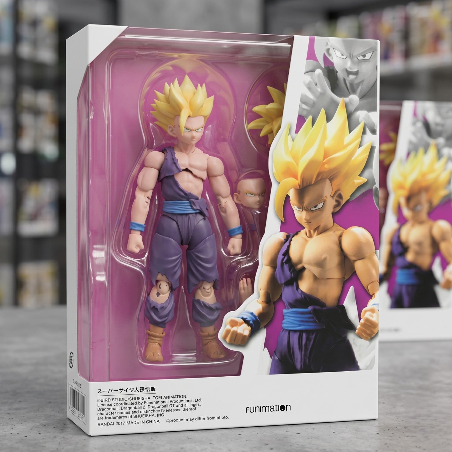 Dragon Ball Z Son Gohaan Figure With Interchangeable Heads and Hands - 5.7 Inches