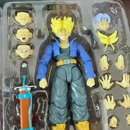Dragon Ball Z Trunks Figure With Interchangeable Heads and Hands - 5.7 Inches