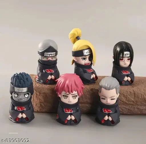 Naruto Palm Series Akatsuki Set of 6 Figure Version Model .