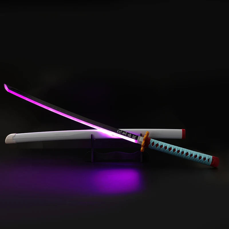 Demon Slayer Mitsuri Kanroji LED Katana Sword With USB Cable (No COD Allowed On This Product) - Prepaid Orders Only