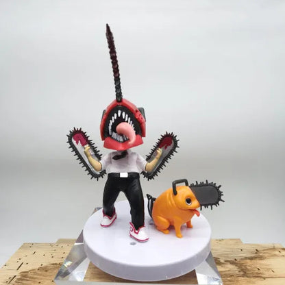 Chainsaw Man Denji AND Pochita  Figure - 15 cm