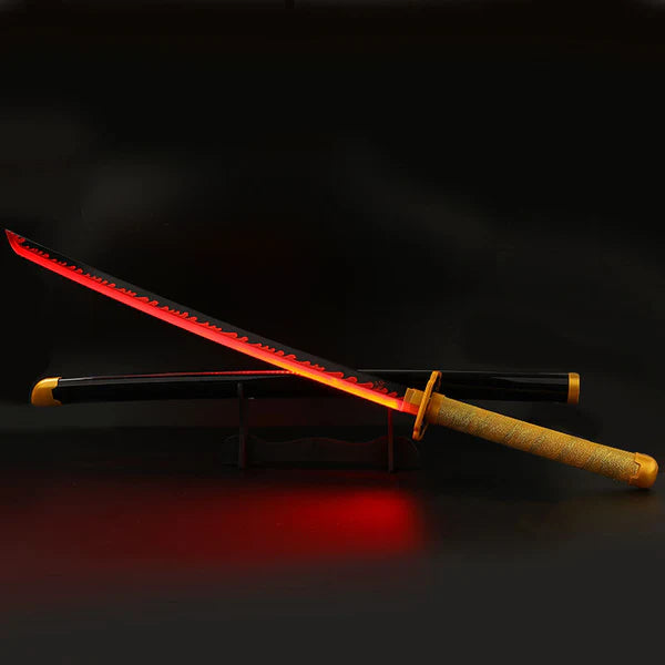 Demon Slayer Yoriichi Tsugikuni LED Katana Sword With USB Cable (No COD Allowed On This Product) - Prepaid Orders Only