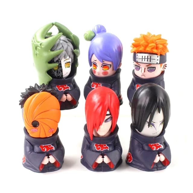 Naruto Palm Series Akatsuki Set of 6 Figure Version Model