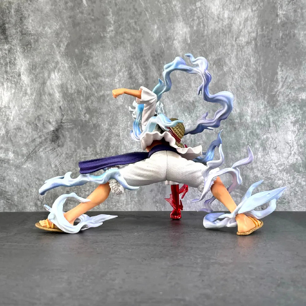 One Piece Monkey D' Luffy Gear 5 Sun God Nika Red Punch Figure