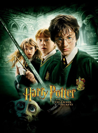 Harry Potter Chamber of Secrets Enchanted Collectible Postcard Book - Includes 4 Moving Images