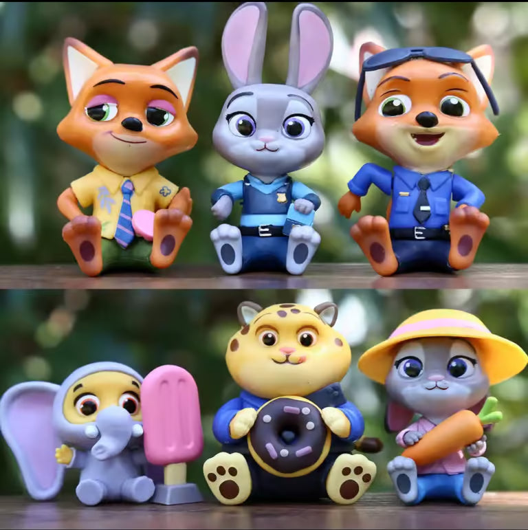Cute Cartoon Figures (Set of 6)