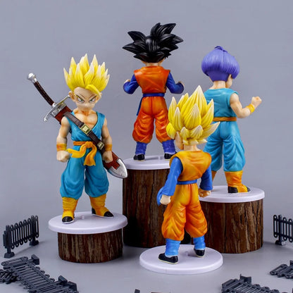 Dragon Ball Z Anime Action Figure Set of 4