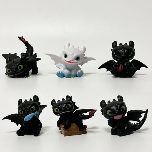 How to Train Your Dragon Mini Figure Set – Set of 6 Collectible Dragon Figures