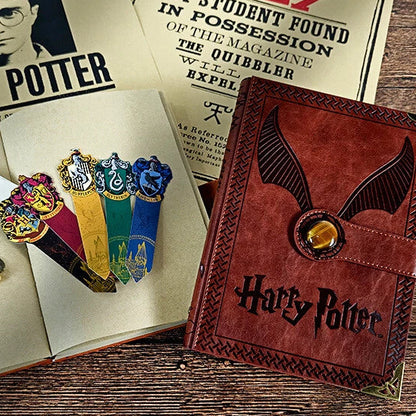 Harry Potter Hardbound Vintage PU Leather Notebook (Select From Drop Down Menu)