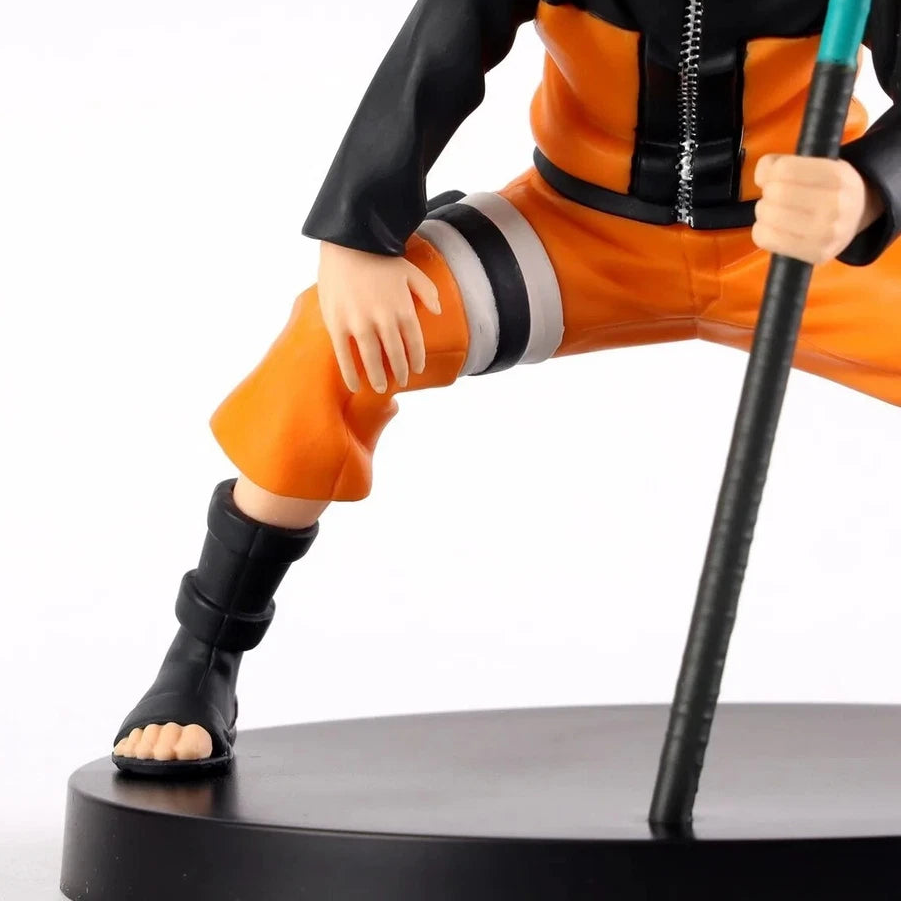 Naruto Uzumaki  Holding Flag Action Figure Collectible 12 cm