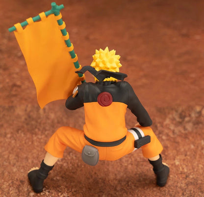 Naruto Uzumaki  Holding Flag Action Figure Collectible 12 cm