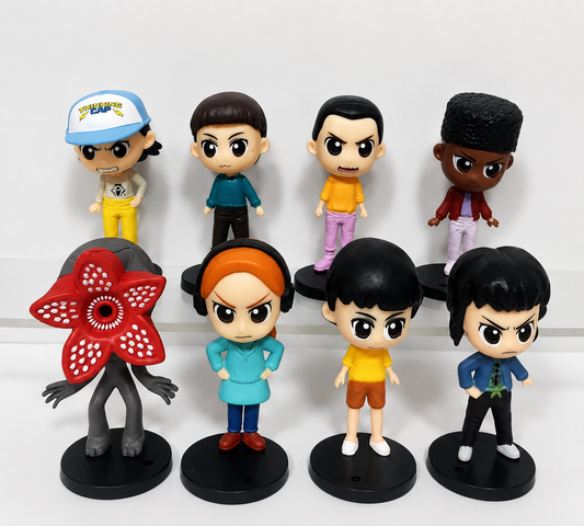 Stranger Things Inspired Mini Figure Set – 10cm Collectible Character Toys