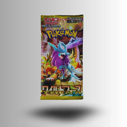 POKÉMON Original Japanese CARD GAME Wild Force Booster Pack - Pack of 5 Cards