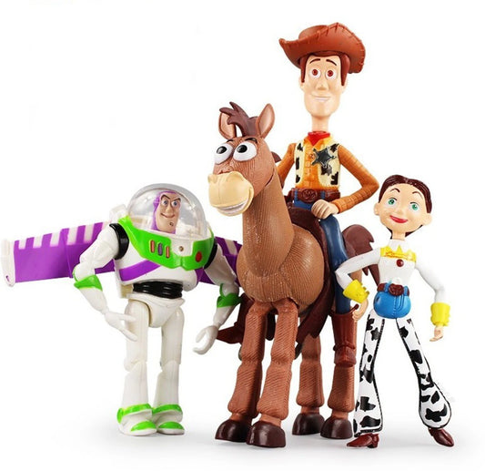 Toy Story Action Figure Set | Woody, Buzz & Jessie Collectible Toy Figures for Kids