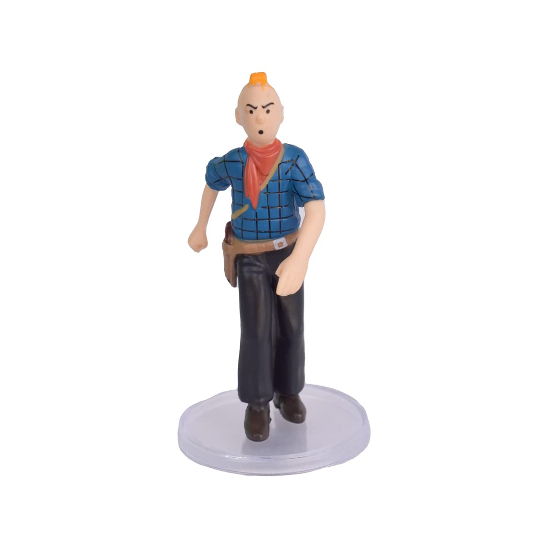 Adventures of Tintin Collectible Mini Figure Set – Classic Cartoon Character Display Toys (Set of 6)