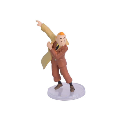 Adventures of Tintin Collectible Mini Figure Set – Classic Cartoon Character Display Toys (Set of 6)