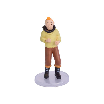 Adventures of Tintin Collectible Mini Figure Set – Classic Cartoon Character Display Toys (Set of 6)