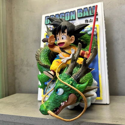 Dragon Ball Kid Goku Riding Shenron Collectible Statue